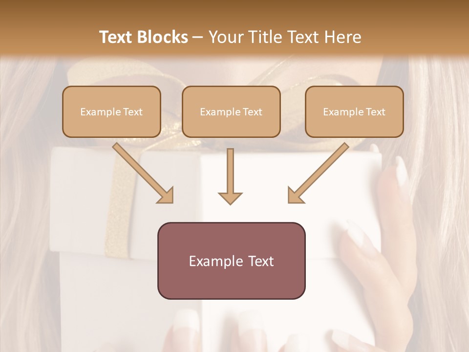 Caucasian Celebration Eyes PowerPoint Template