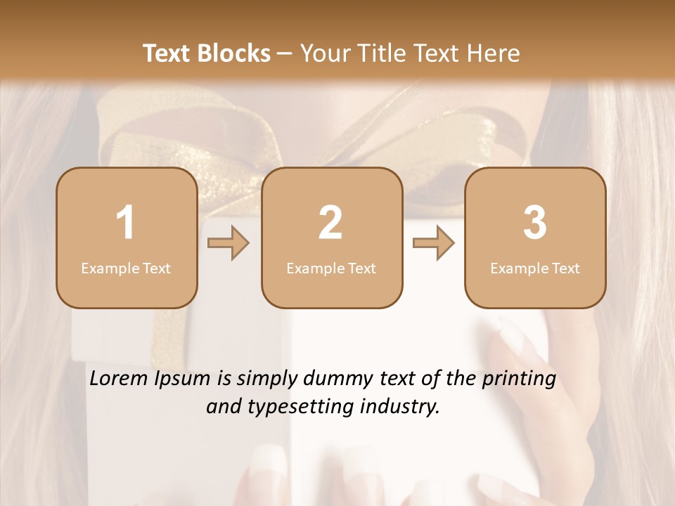 Caucasian Celebration Eyes PowerPoint Template