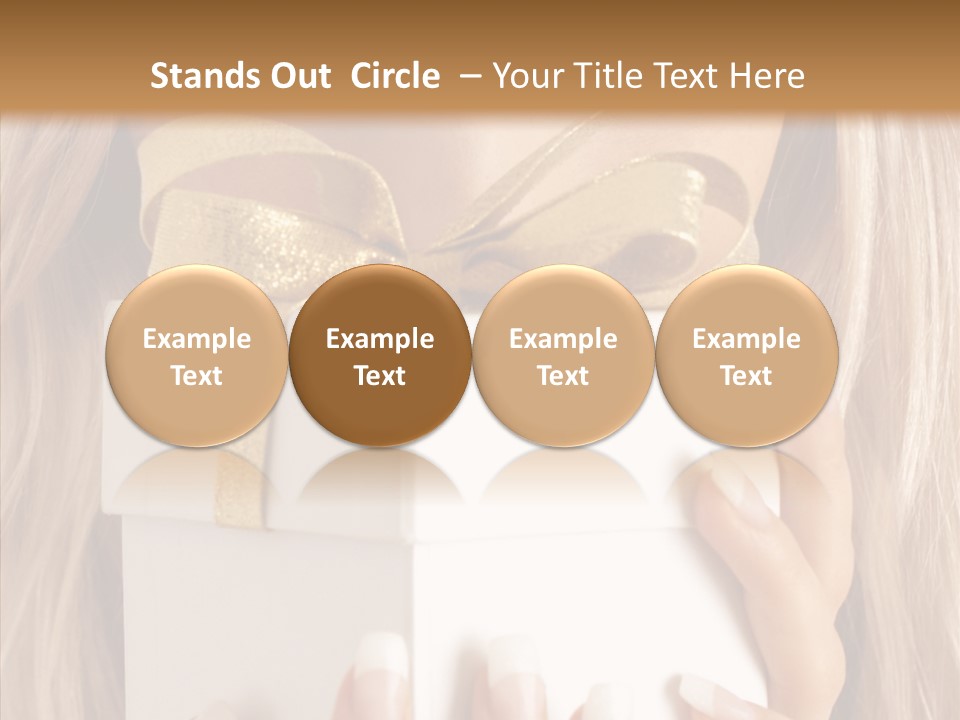 Caucasian Celebration Eyes PowerPoint Template