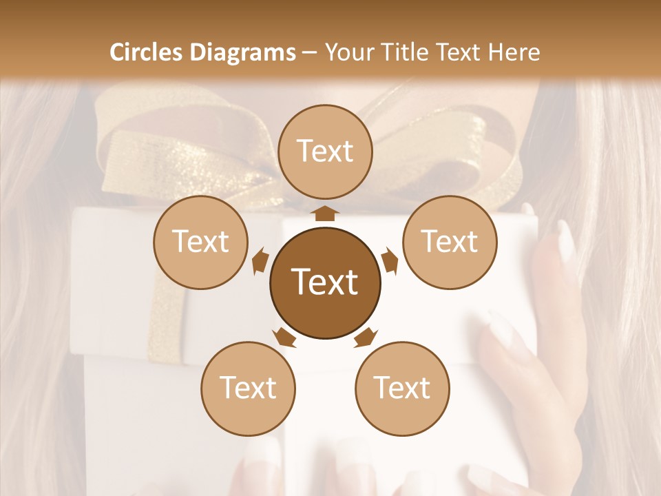 Caucasian Celebration Eyes PowerPoint Template