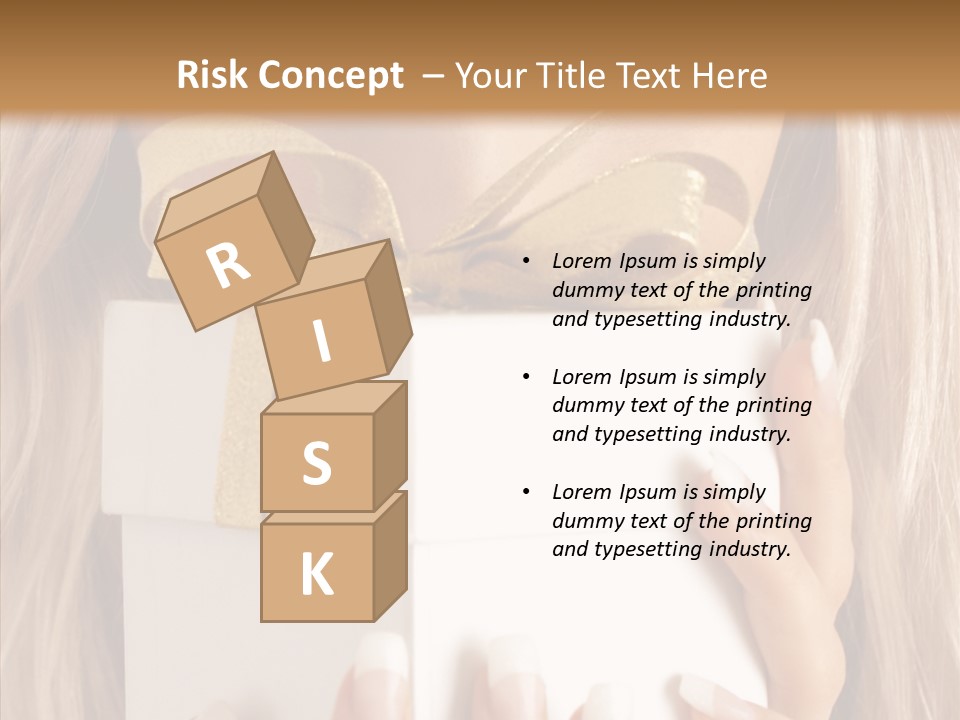 Caucasian Celebration Eyes PowerPoint Template