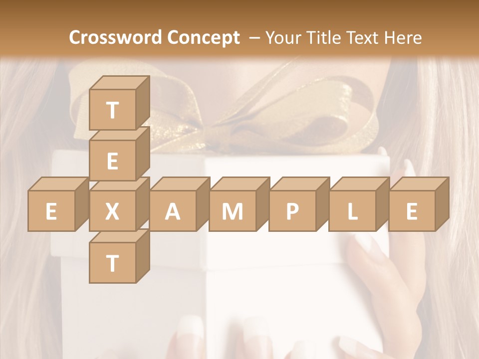 Caucasian Celebration Eyes PowerPoint Template