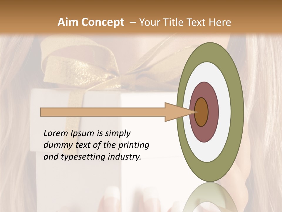 Caucasian Celebration Eyes PowerPoint Template