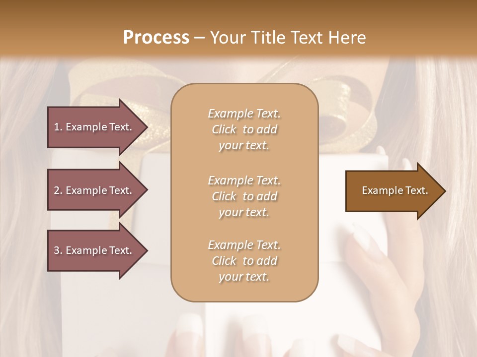 Caucasian Celebration Eyes PowerPoint Template