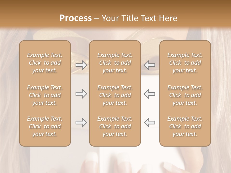 Caucasian Celebration Eyes PowerPoint Template