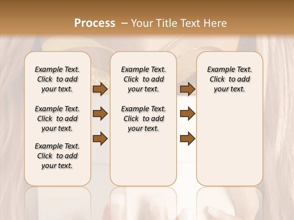 Caucasian Celebration Eyes PowerPoint Template