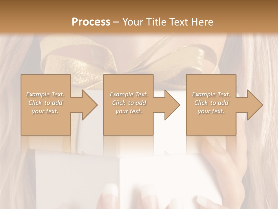 Caucasian Celebration Eyes PowerPoint Template