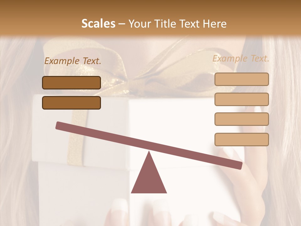 Caucasian Celebration Eyes PowerPoint Template