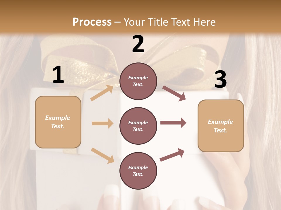 Caucasian Celebration Eyes PowerPoint Template