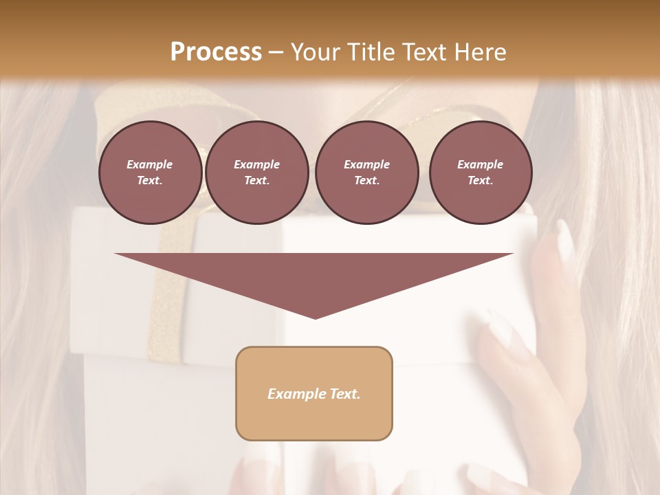 Caucasian Celebration Eyes PowerPoint Template