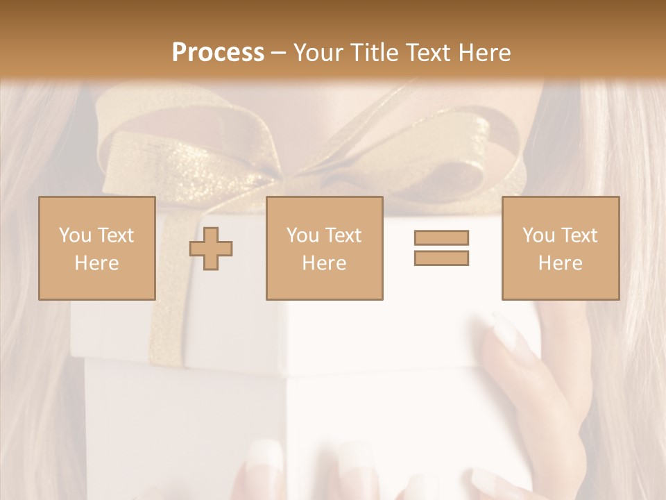 Caucasian Celebration Eyes PowerPoint Template