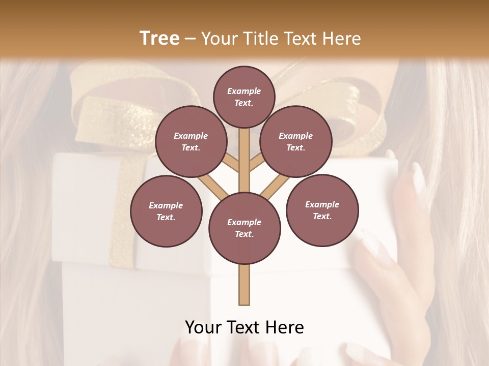 Caucasian Celebration Eyes PowerPoint Template