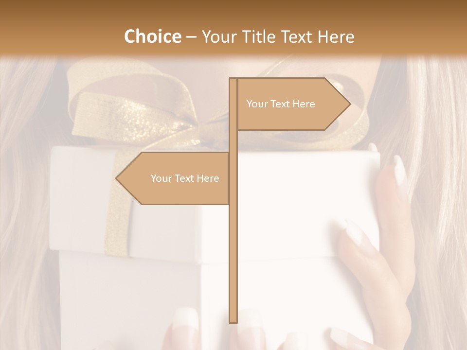 Caucasian Celebration Eyes PowerPoint Template