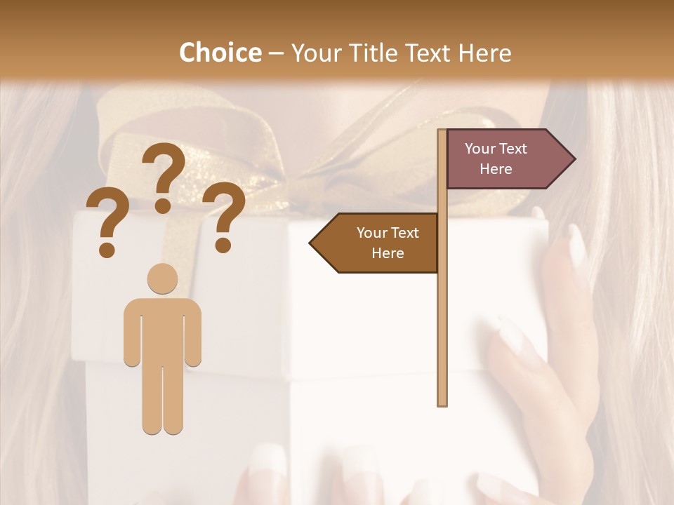 Caucasian Celebration Eyes PowerPoint Template