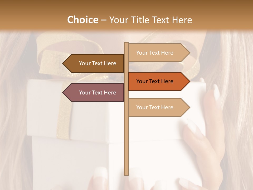 Caucasian Celebration Eyes PowerPoint Template