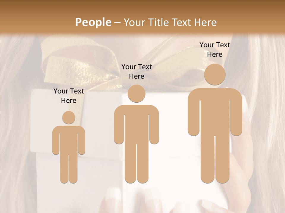 Caucasian Celebration Eyes PowerPoint Template