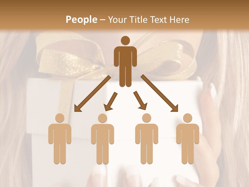 Caucasian Celebration Eyes PowerPoint Template