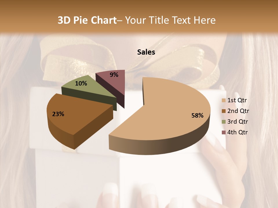 Caucasian Celebration Eyes PowerPoint Template