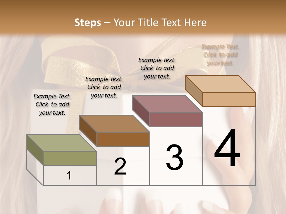 Caucasian Celebration Eyes PowerPoint Template