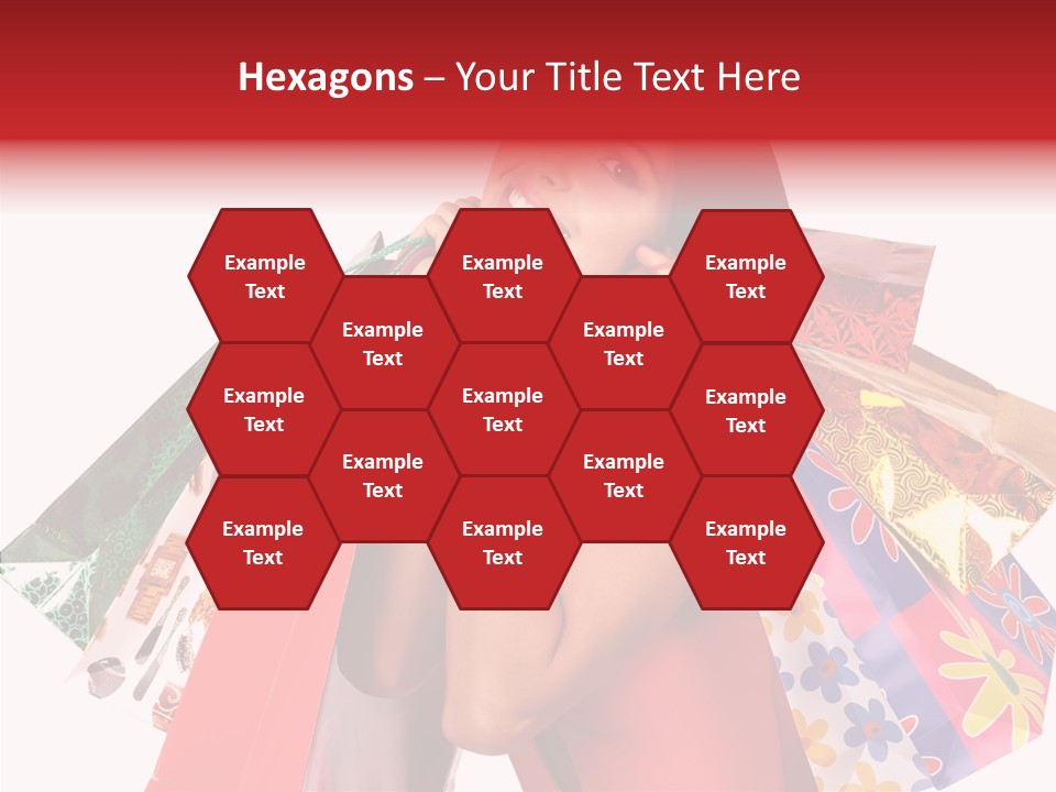 Isolated Girl Sale PowerPoint Template