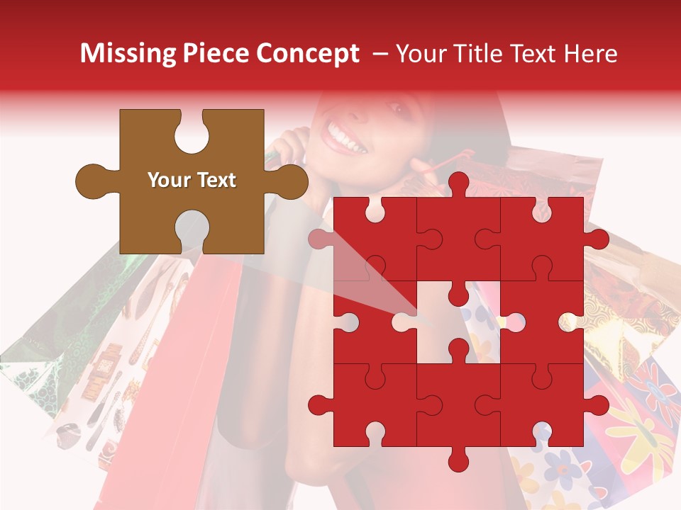 Isolated Girl Sale PowerPoint Template