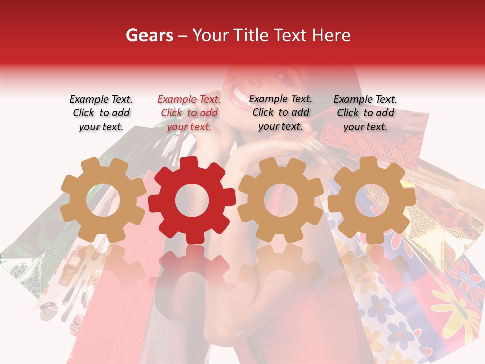 Isolated Girl Sale PowerPoint Template