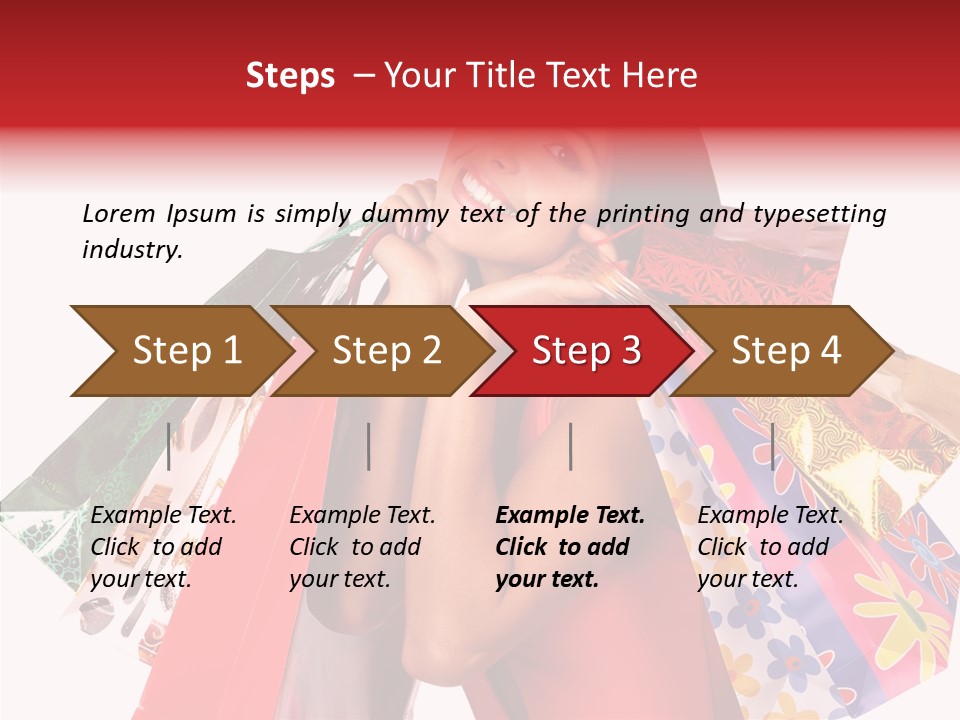 Isolated Girl Sale PowerPoint Template