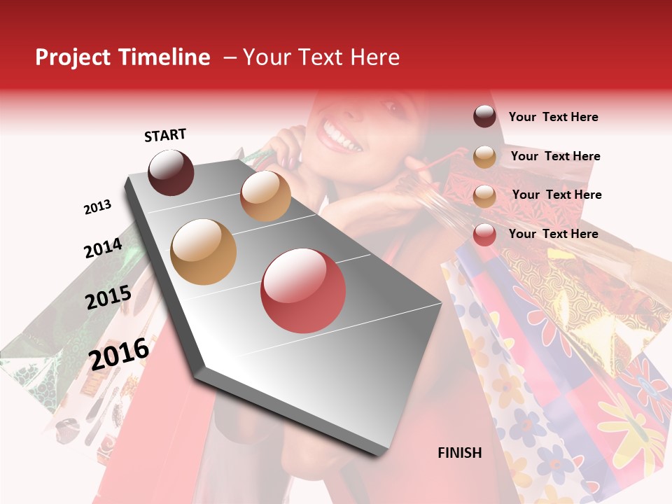 Isolated Girl Sale PowerPoint Template