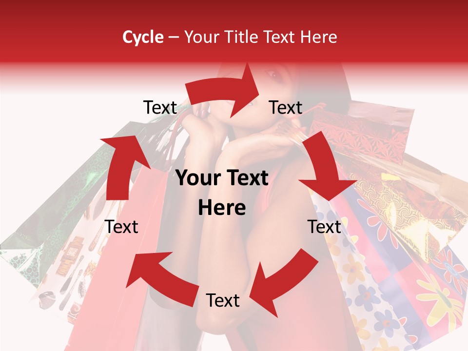 Isolated Girl Sale PowerPoint Template