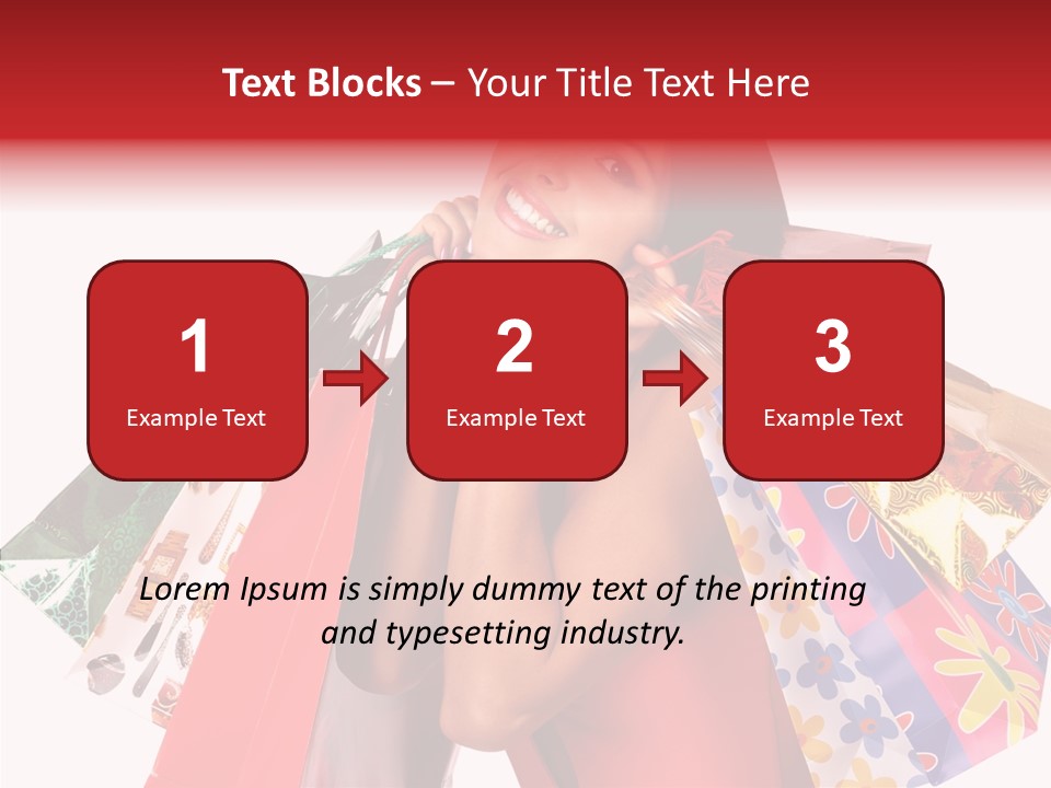 Isolated Girl Sale PowerPoint Template