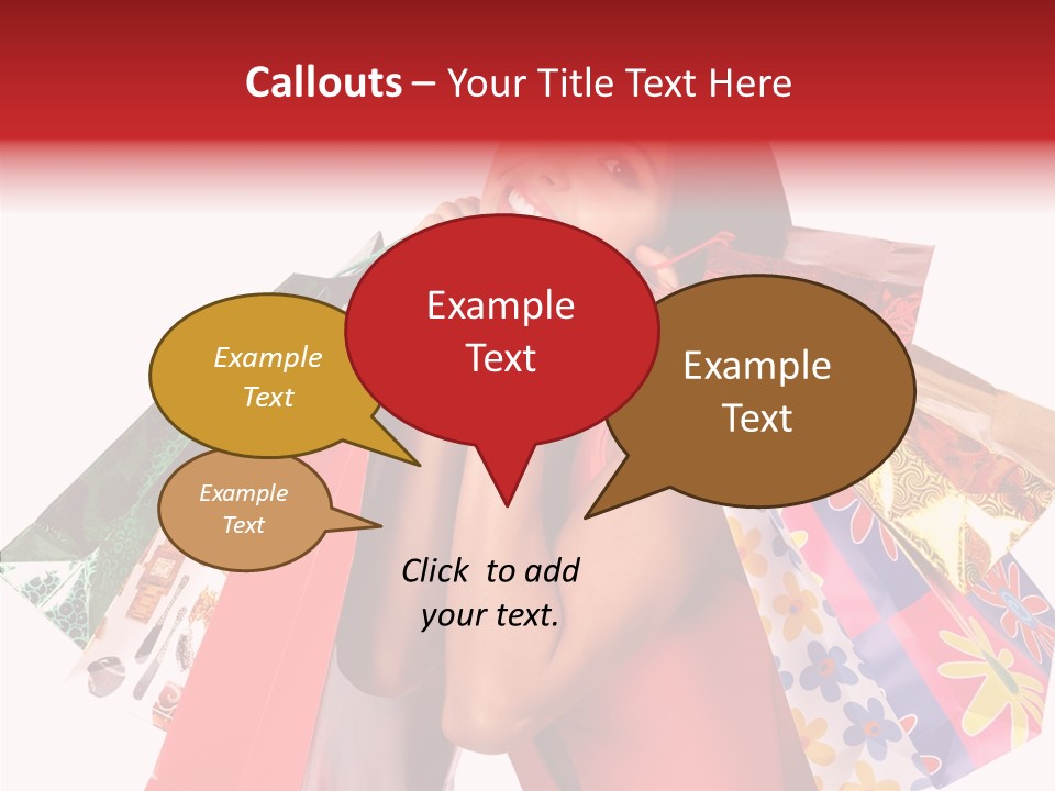 Isolated Girl Sale PowerPoint Template