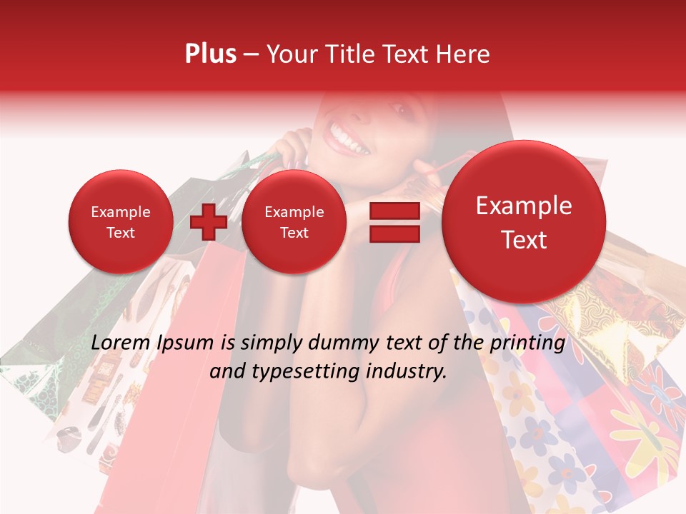 Isolated Girl Sale PowerPoint Template