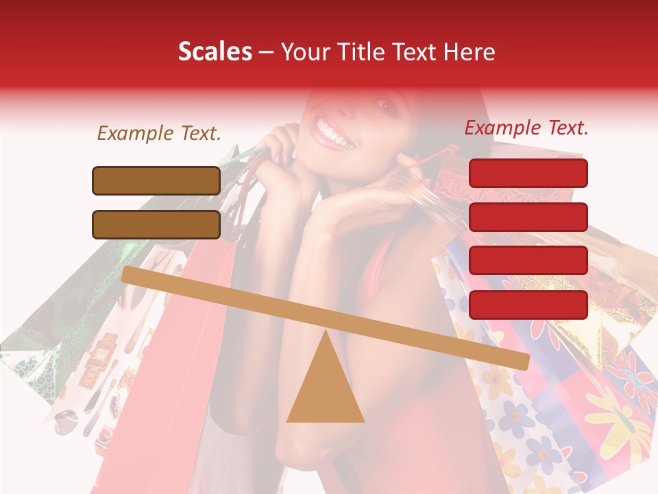 Isolated Girl Sale PowerPoint Template