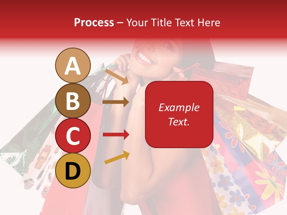 Isolated Girl Sale PowerPoint Template