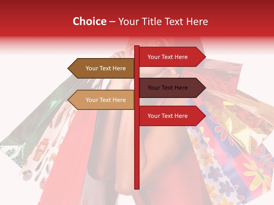 Isolated Girl Sale PowerPoint Template