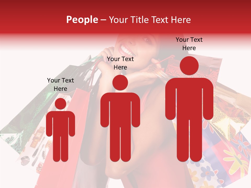 Isolated Girl Sale PowerPoint Template