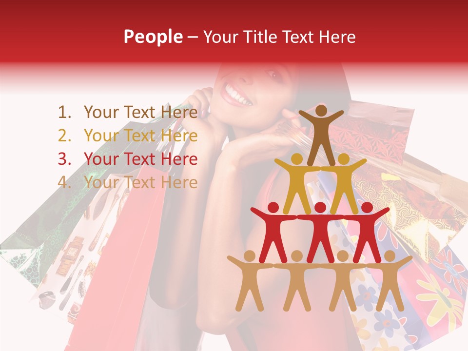 Isolated Girl Sale PowerPoint Template