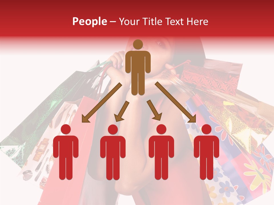 Isolated Girl Sale PowerPoint Template