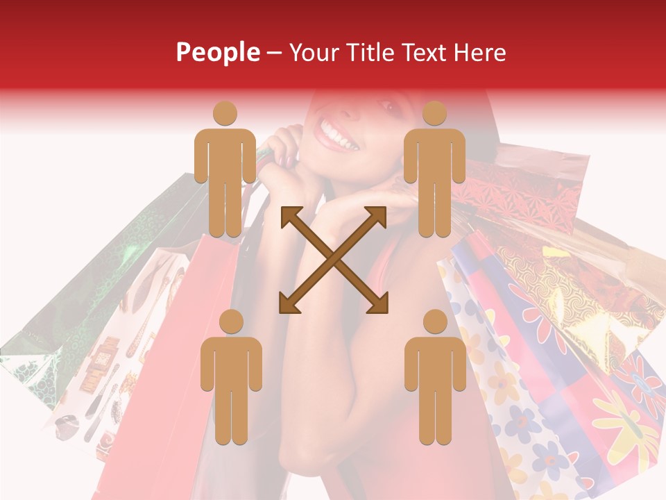 Isolated Girl Sale PowerPoint Template