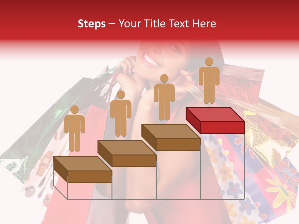 Isolated Girl Sale PowerPoint Template