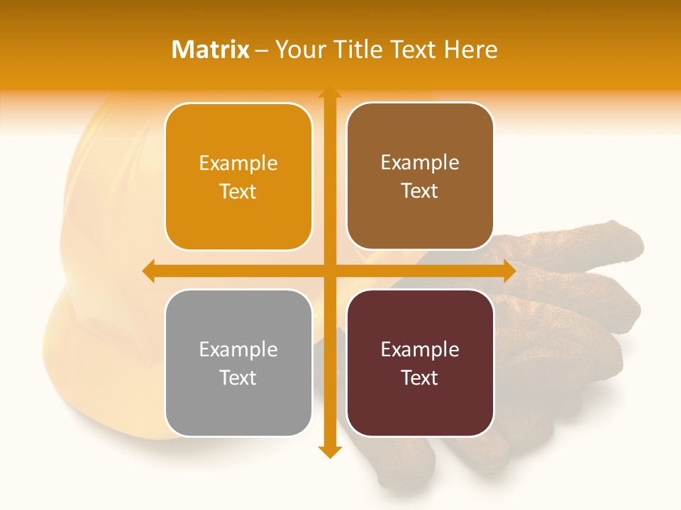 Construction Protective Head PowerPoint Template