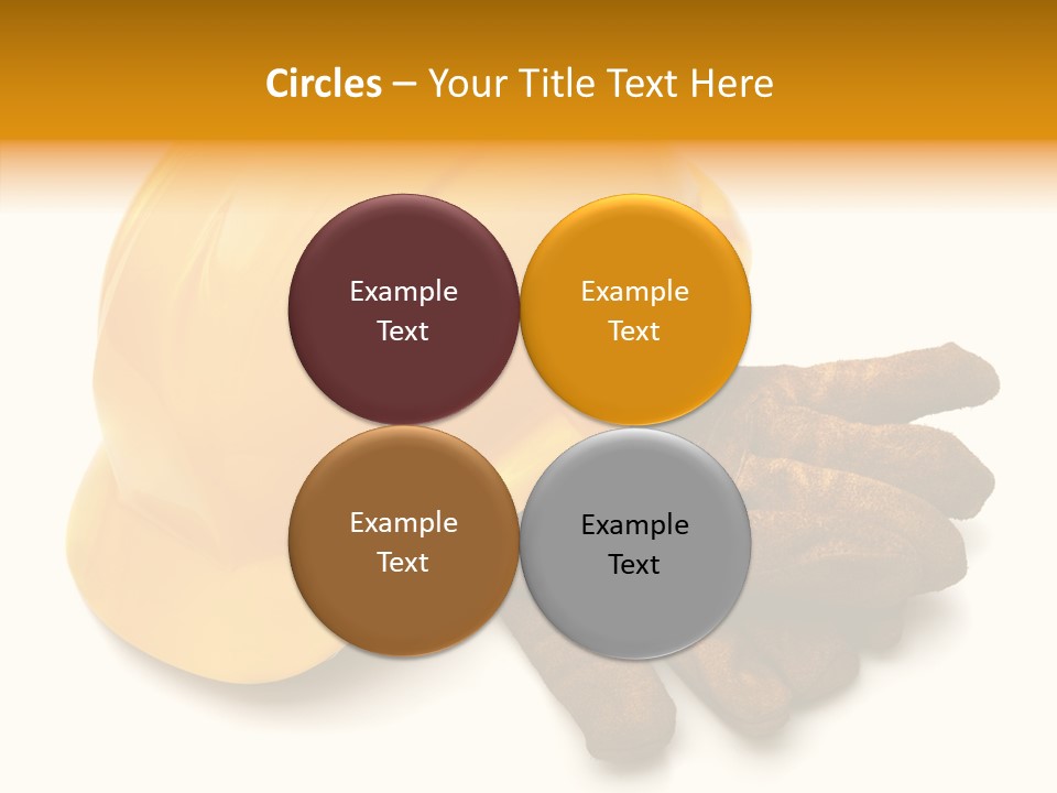 Construction Protective Head PowerPoint Template