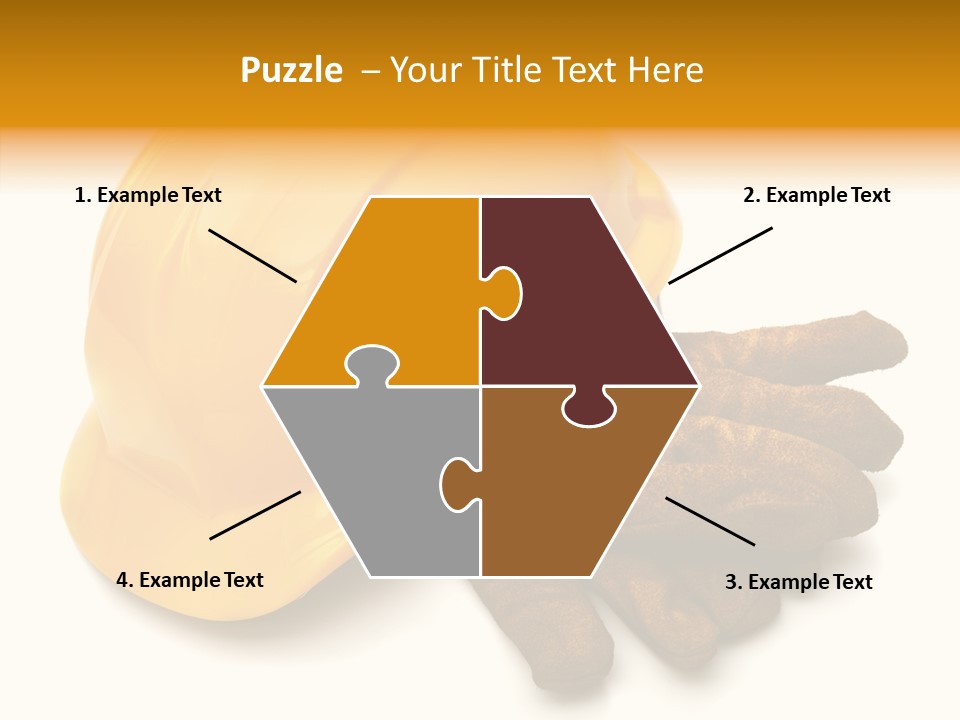 Construction Protective Head PowerPoint Template