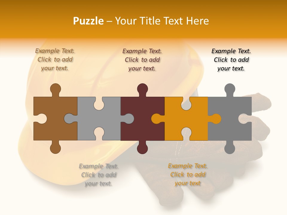 Construction Protective Head PowerPoint Template