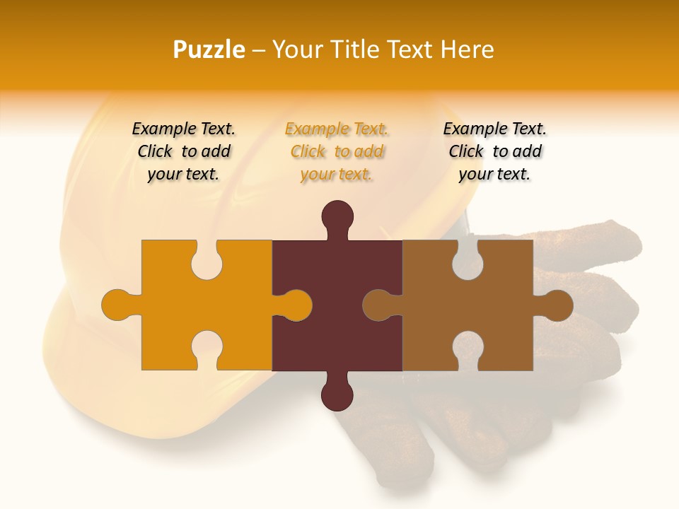 Construction Protective Head PowerPoint Template