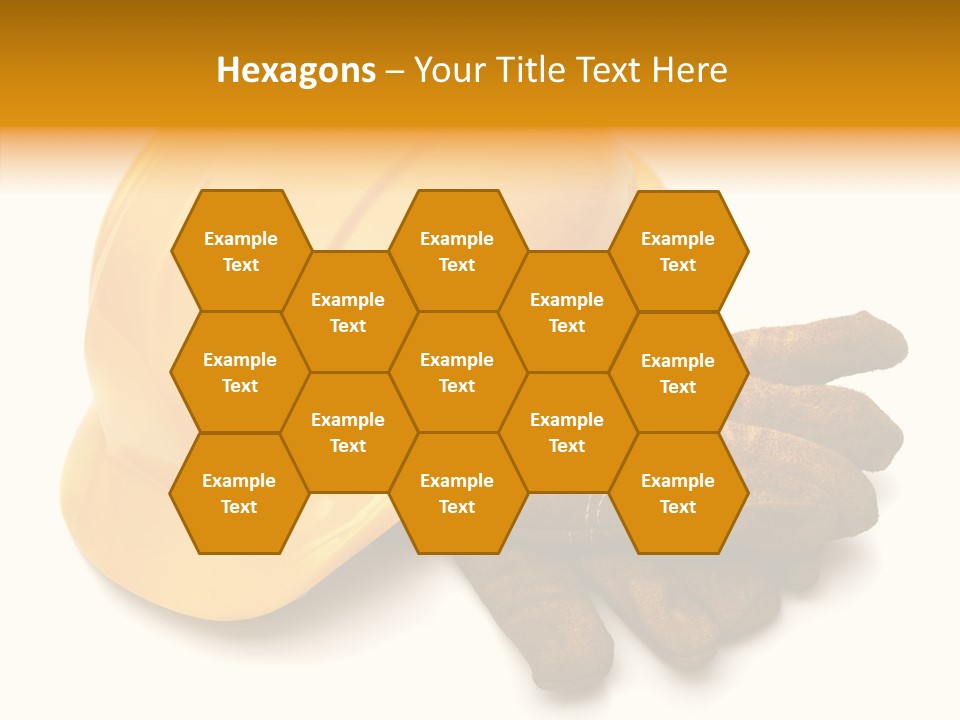 Construction Protective Head PowerPoint Template