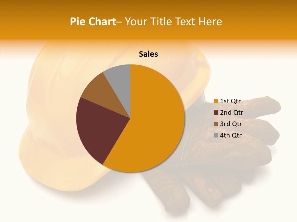 Construction Protective Head PowerPoint Template