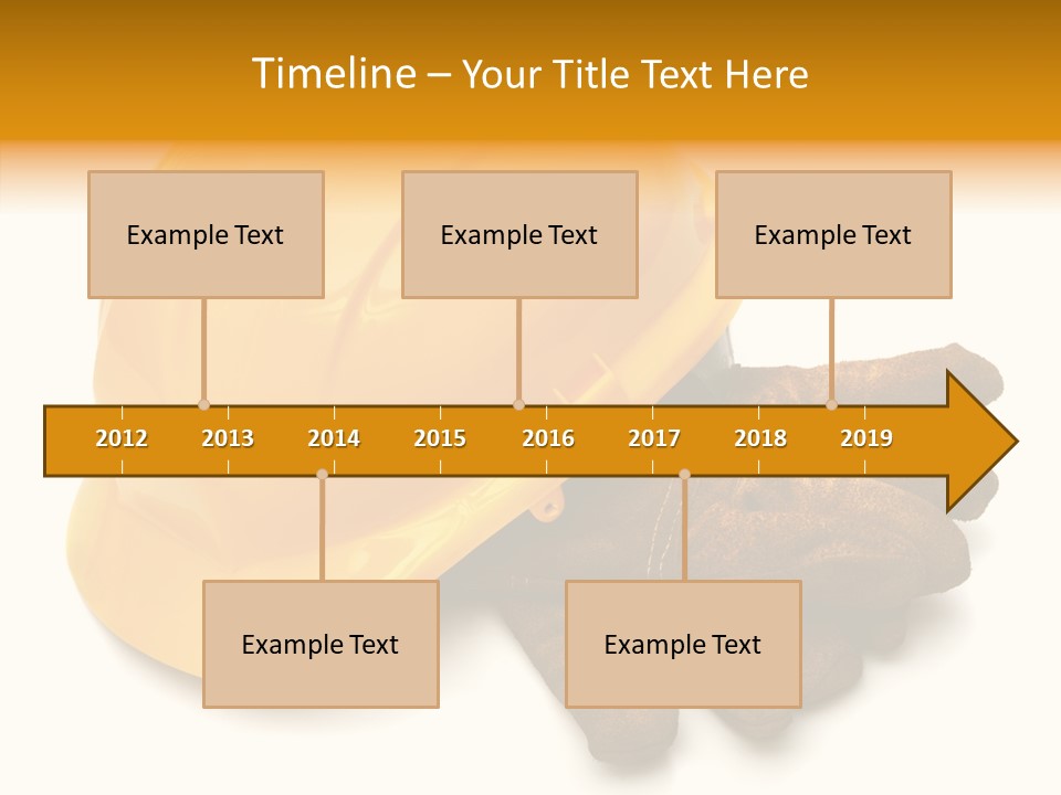 Construction Protective Head PowerPoint Template