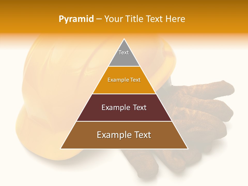 Construction Protective Head PowerPoint Template