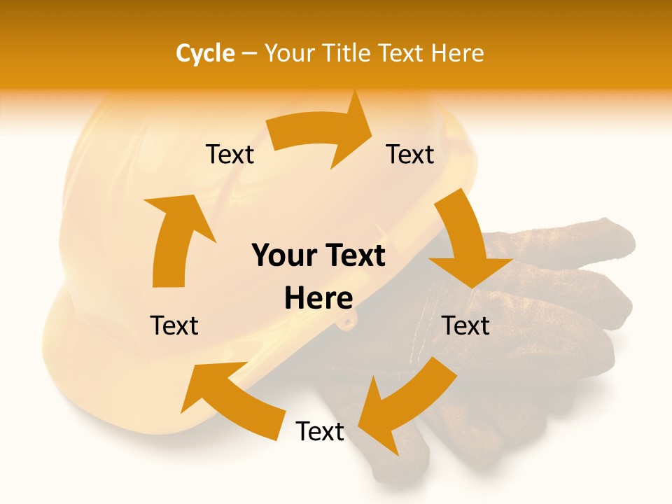 Construction Protective Head PowerPoint Template